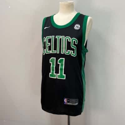 NBA / Nike  Boston Celtics #11 Irving Mens  Size S Jersey Black  / Green 