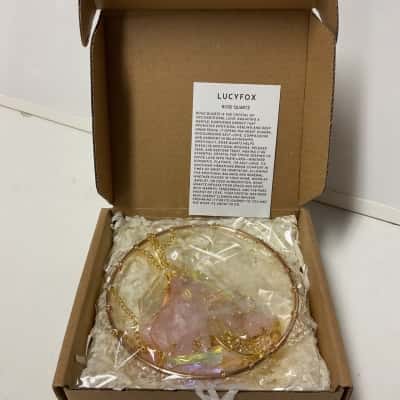 Lucy fox rose quartz  suncatcher