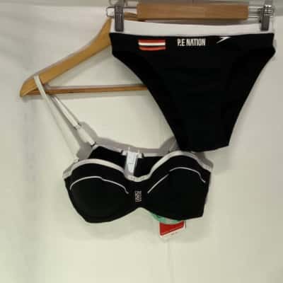 Speedo Womens Black & White Bikini Set