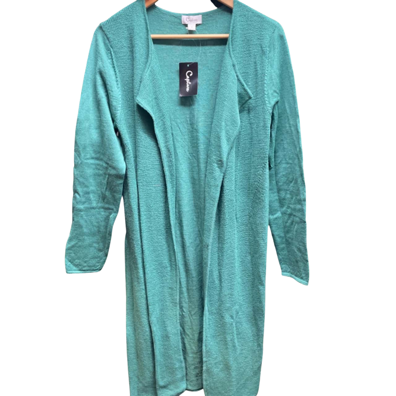 Capture Womens Size S Green Cardigan(s)