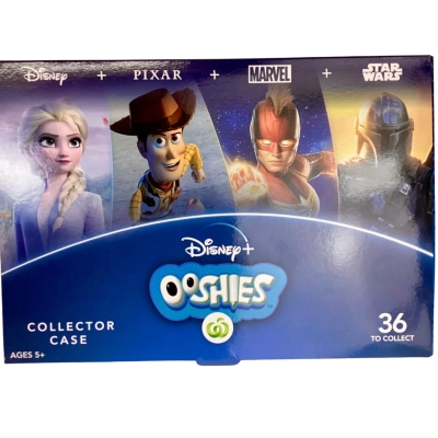 WOOLWORTHS DISNEY PLUS OOSHIES COMPLETE SET OF 36 FIGURINES PLUS COLLECTOR CASE