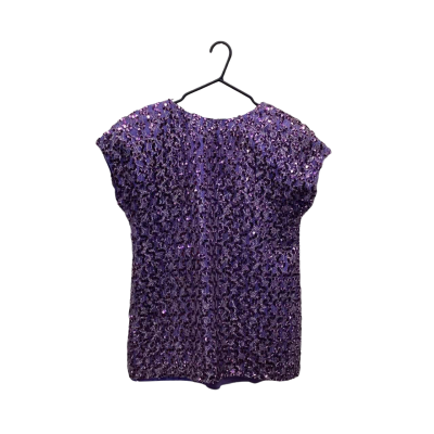 Mr K Sydney Womens Size 12 Vintage Sequin Party Top