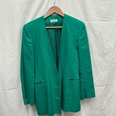 Fletcher Jones Womens  Jacket Size 12 Green 