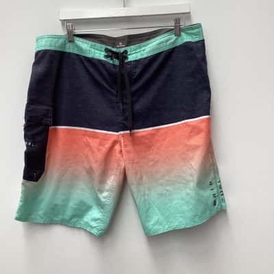 Rip Curl Mens  Size 38 Green / Multicoloured / Navy Blue / Orange 