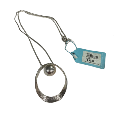 Blue illusion Women's Necklace Silver 