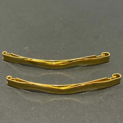 Pair of Vintage Delsol France Gold Tone Hair Clips