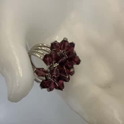 COSTUME - Womens Bead Cluster Finger Ring # 30