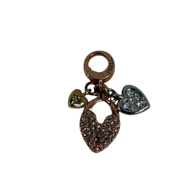 Fossil Tri-Colour Rose Gold, Gold and Silver Bracelet Charm