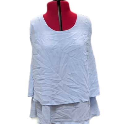  Mama Clothing Womens  Size 10  Sleeveless Top Blue 