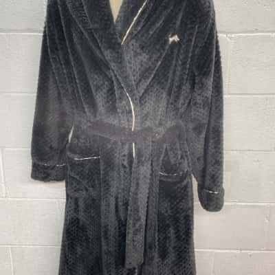 Peter Alexander Mens Black  dressing gown 