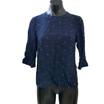 Tommy Hilfiger Womens  Size 6 Blouse Blue 