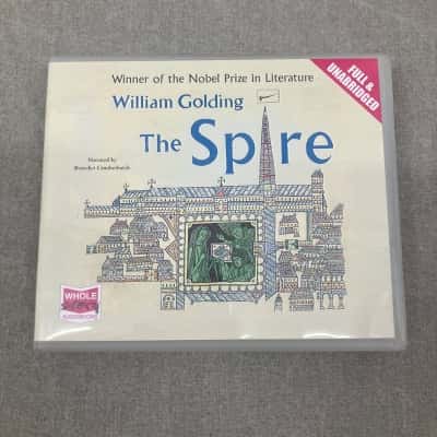 Winner of the Nobel prize in literature, The Spire, by William Goulding, narrated by Benedict Cumberbatch.