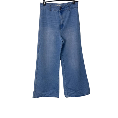Ghanda  Size 12 Wide Leg Jeans Blue 