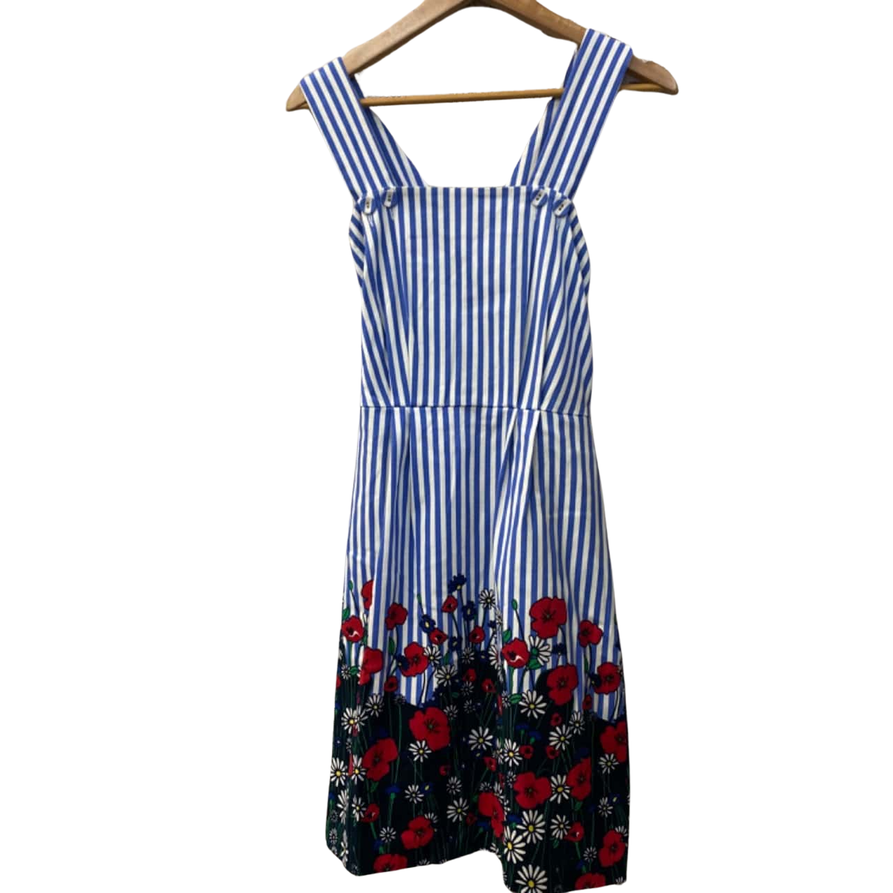 Karen Walker Womens Size 12 Midi Dress Blue / Floral / White (s) - Used As New | Salvos Stores Karen Walker Womens Size 12 Midi Dress Blue / Floral / White (s) - Used As New | Salvos Stores