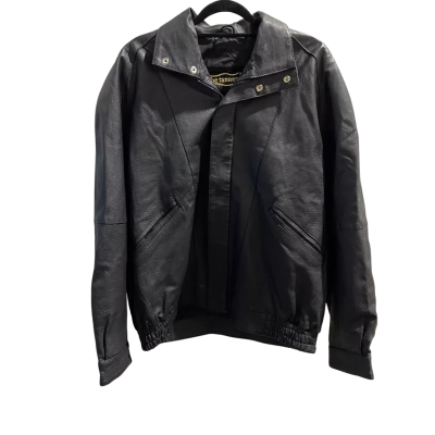 The Tannery Mens  Size L  (102) Biker / Leather Jacket Black  