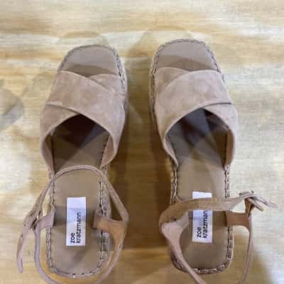 Zoe Kratzmann Womens Sandals Size 38 Beige / Brown / Off White 