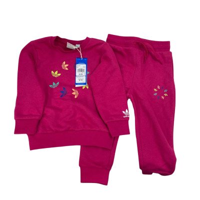 Adidas Kid's Size 2-3 Tracksuit Pink BNWT RRP $75.00 