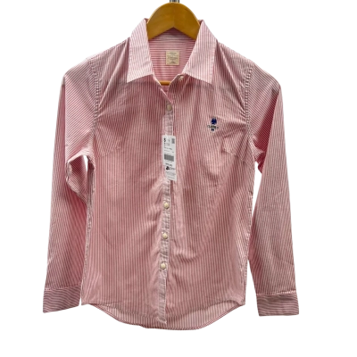  Womens  Size S Long Sleeve Shirt Red / Striped / White 