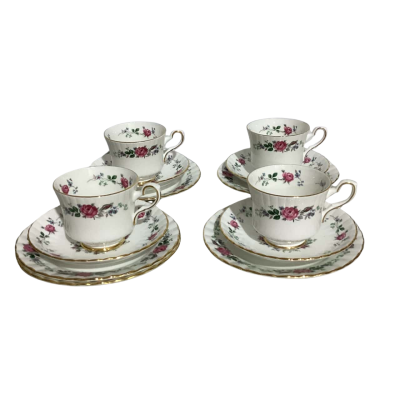 Royal Stafford Pink Rose Bone China Tea Set