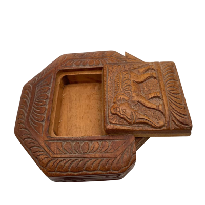Wooden Carved Puzzle Box 12x12x3cm  (jk3)