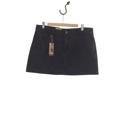 Thrills Women's Size 14 Denim Skirt Black  