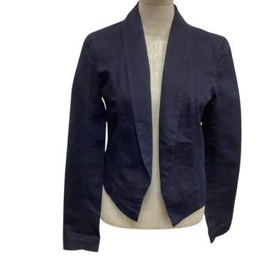 Armani Exchange  Size M Cropped Jacket Navy Blue 