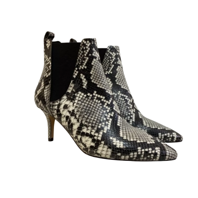 Witchery Womens  Size 38 Boots / Heels Animal print / Black  / White RRP $249.95