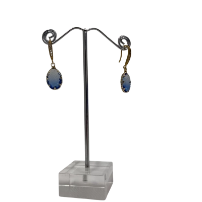 Unbranded Women's Costume Jewellery Earrings Clear Blue 