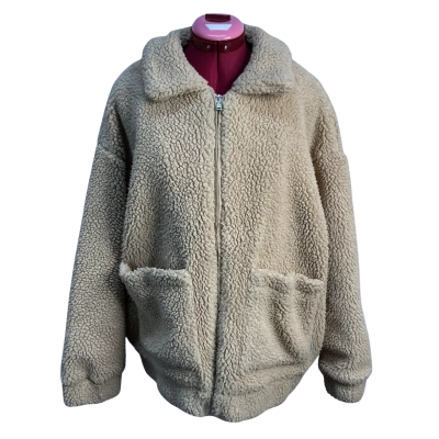 Ghanda Womens  Size S / XS Fleece Jacket Beige 
