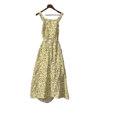 Elka Collective Womens  Size 12 Backless Maxi Dress Brown / Green 