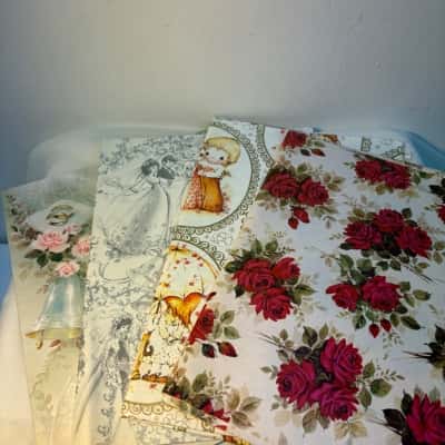 Retro Wrapping Paper - Wedding theme 