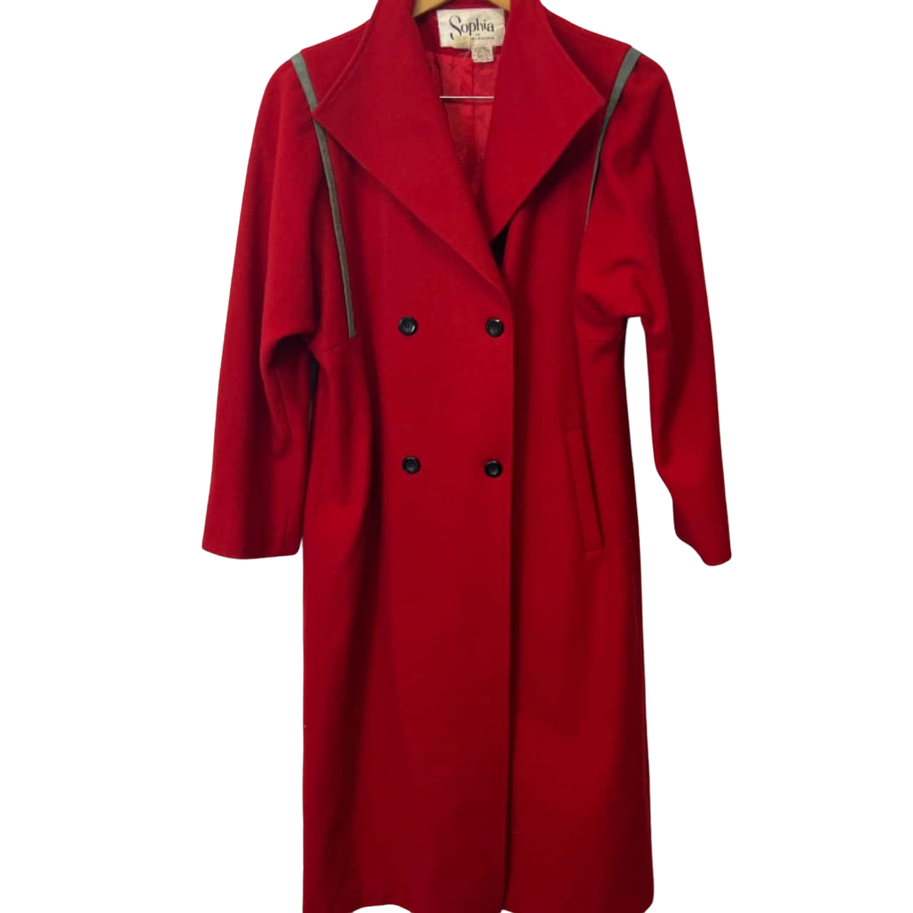 Vintage Sophia of Melbourne Size 10 wool Winter Coat Red (s)