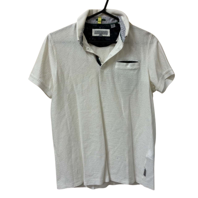 Ted Baker Mens Size 2 Polo Shirt White 