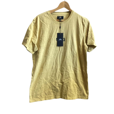 Rusty Mens  Size L Short Sleeve T-shirt Mustard 
