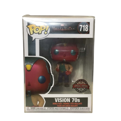 Funko Pop! WandaVision #718 Vision 70s Bobble-Head Special Edition 