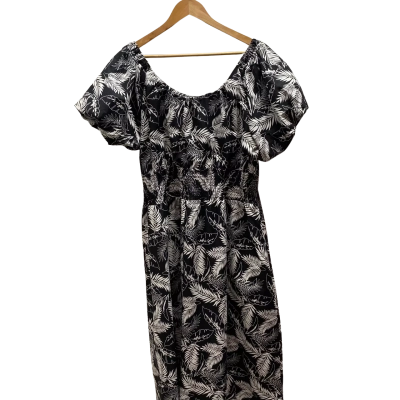 Liz Jordan Womens  Size 18 Black Floral Dress