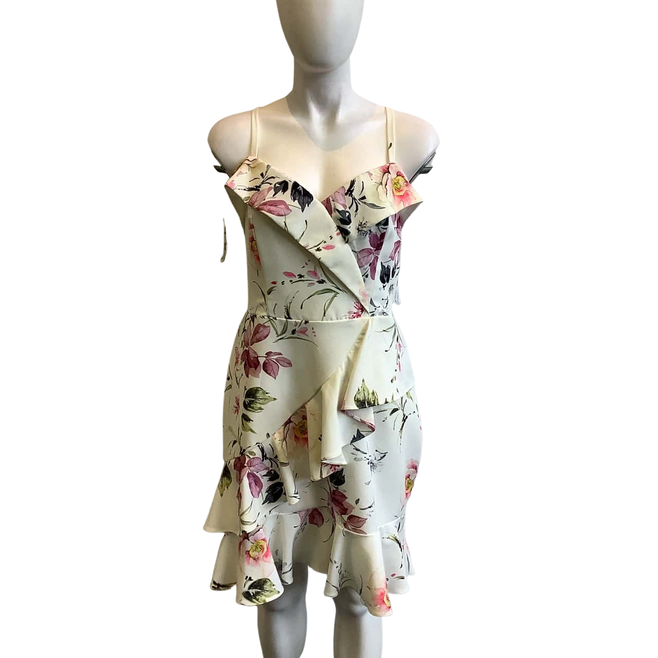 City Chic Women's Size 14 Sleeveless Midi Dress Floral (s)