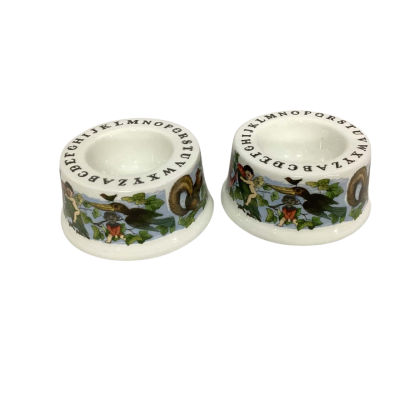 Portmeirion Enchanted Garden 2 x Egg Holders / Tealight holder 
