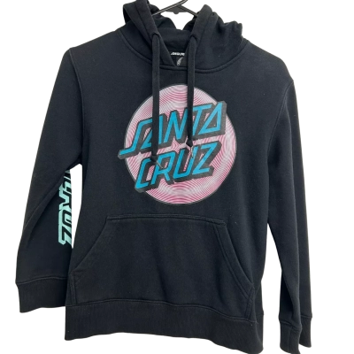 Santa Cruz Kids Size 8 Black Hoodie   