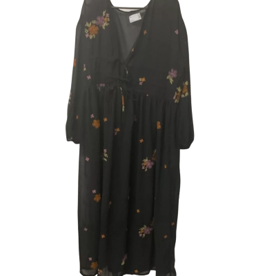 Womens ASOS  Size 20 Long Sleeve Dress Black  / Floral / Green / Orange / Pink  