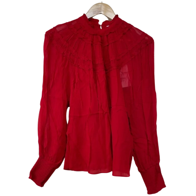 Brand New - Witchery Crimson Blouse - Size 6