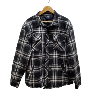 Jackeroo Mens Black & White Pattern Coat Size XL