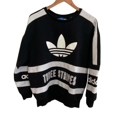 Adidas Womens  Size 14 Jumper Black  / White 