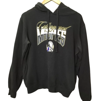 AFL Womens Magpies/Collingwood Size 12 Hoodie Black  / White 