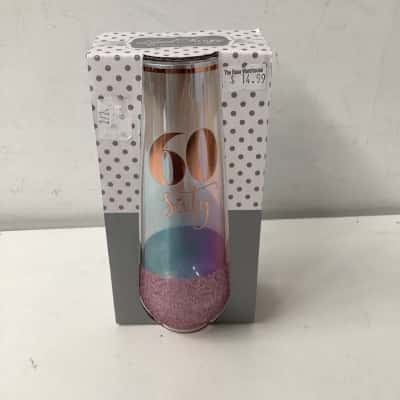 NEW - “60”  sparkle wine glass