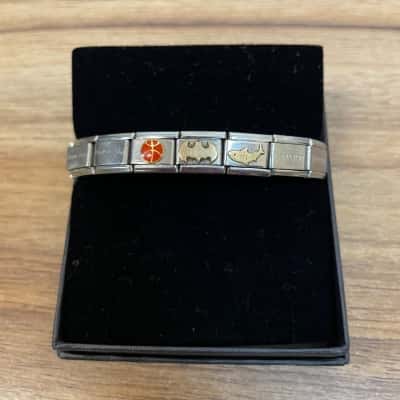  Stainless Steel Nomination Stretch Bracelet with 3 Links 