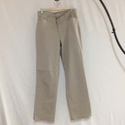Riders by Lee Womens  Size 12 Straight Leg Pants Beige 