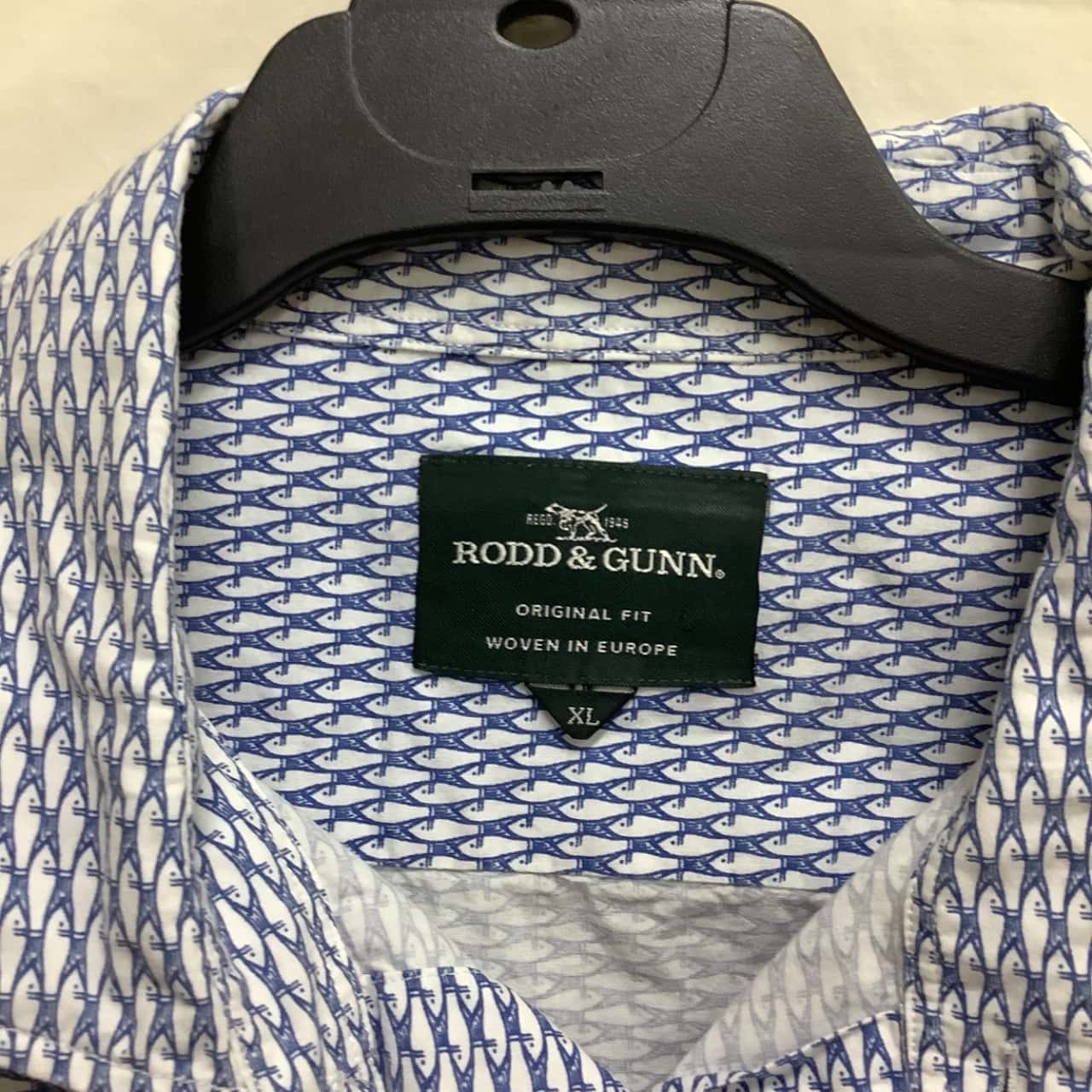 Rodd & Gunn Mens Size XL Blue top