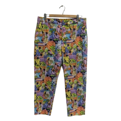 Stella Cropped Pants Size 14 Multicoloured 