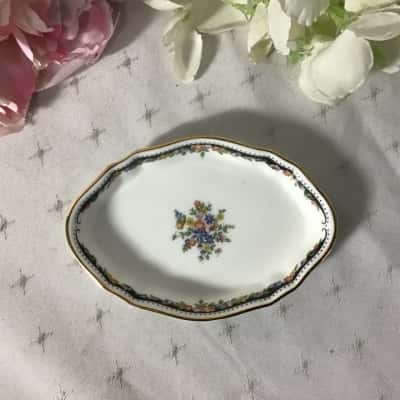 Vintage Wedgwood "Osborne" Small Oval Shape Bone China Trinket Dish